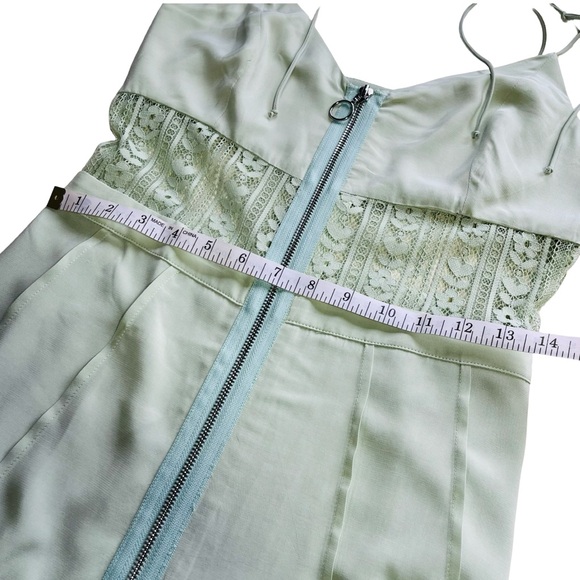 NWT For Love and Lemons Lovebird Lace Midi Dress Size Small Green - Picture 13 of 16